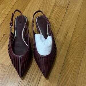 PAIGE Burgundy Tera Flats